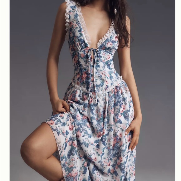 For Love And Lemons Floral Audrey Maxi Dress - Picture 12 of 13